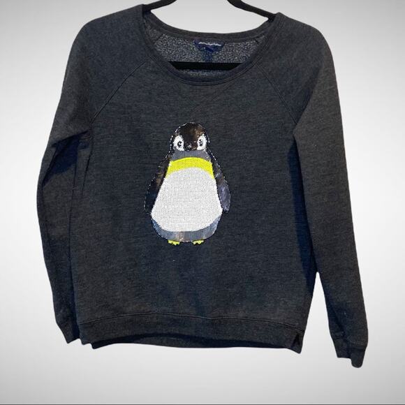 American Eagle Outfitters Sequin Penguin Sweater size small - Picture 1 of 7